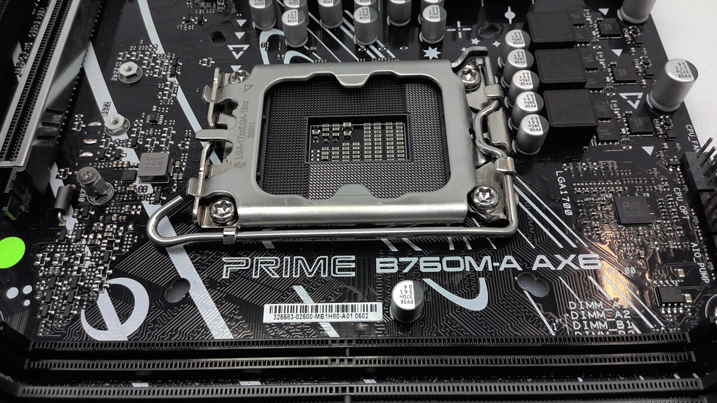 ASUS PRIME B760M-A AX 6 LGA 1700 Micro ATX DDR5 motherboard **READ**