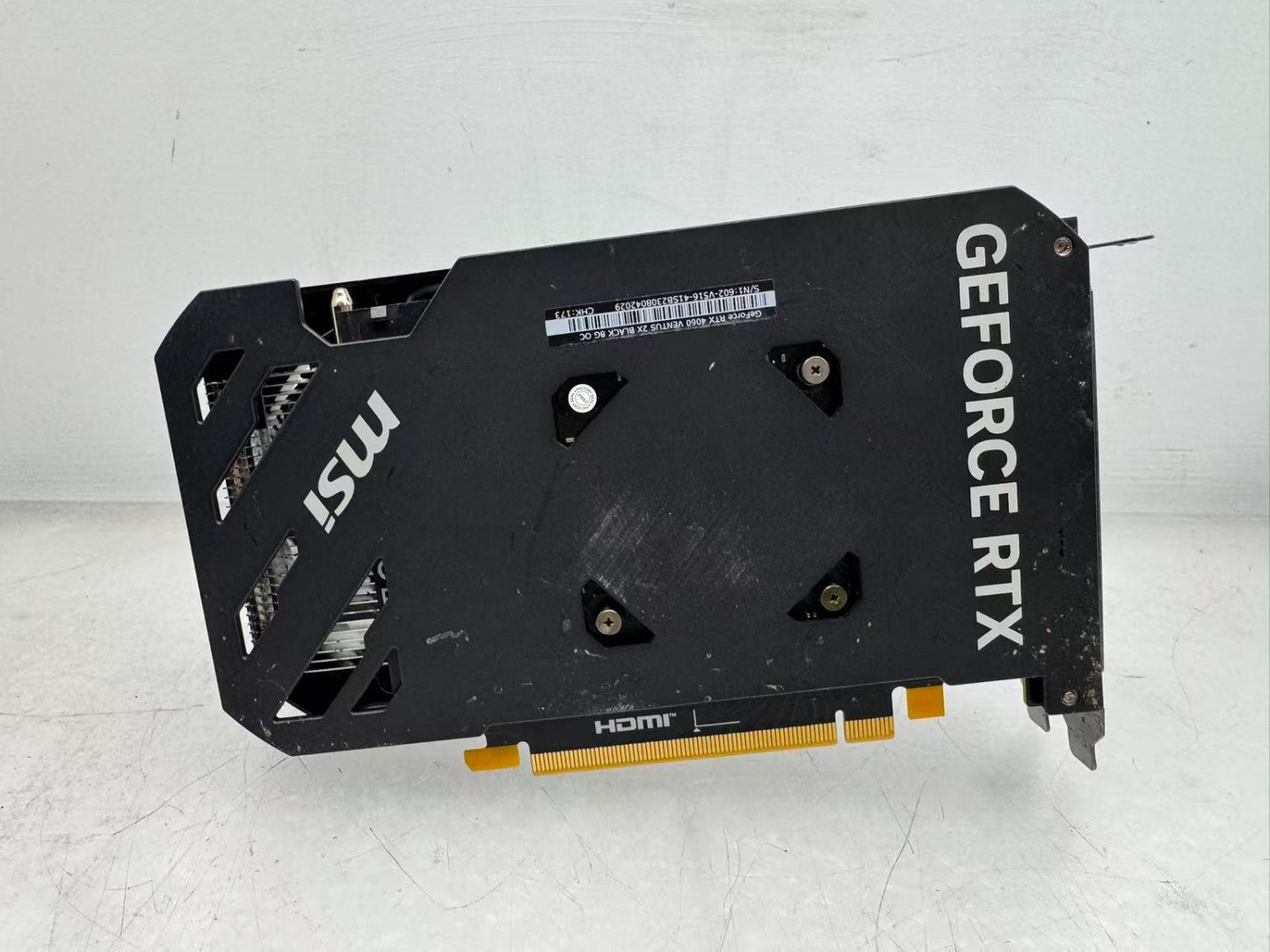 MSI GeForce RTX 4060 8GB GDDR6X VENTUS 2X OC BLACK Graphics Card
