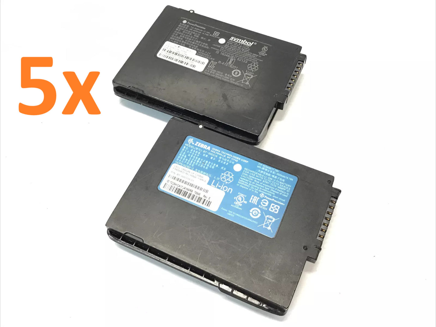 Lot of 5 - MOTOROLA SYMBOL Battery 82-171249-02 BT-000318 for Symbol TC70 TC75