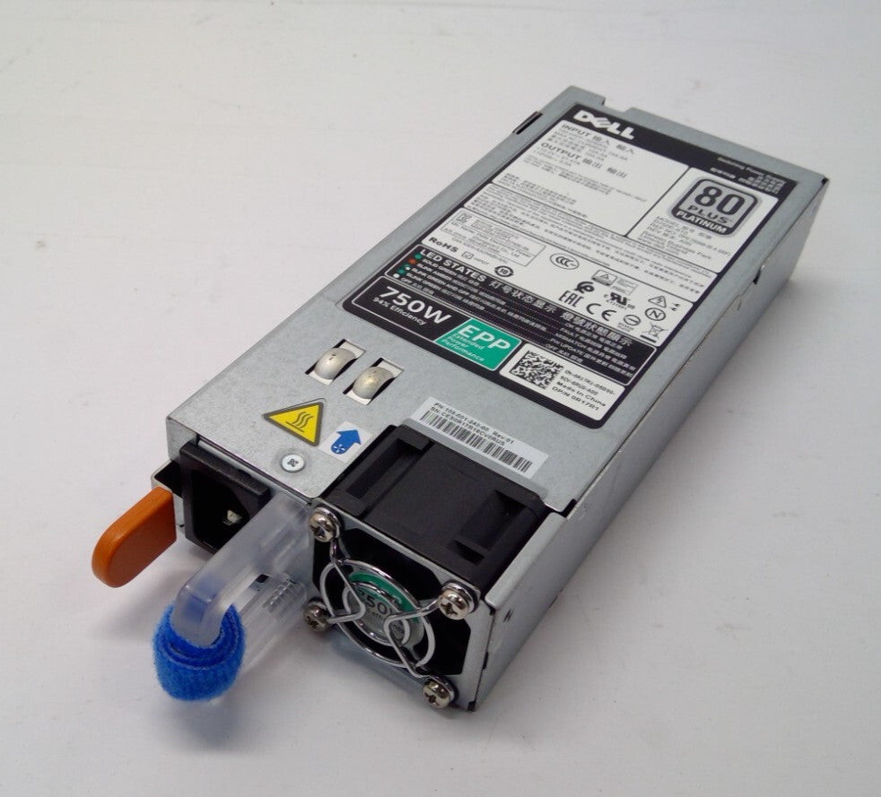 Dell R17R1 0R17R1 750W EPP AC D750E-S10 Airflow Ethernet S series power supply