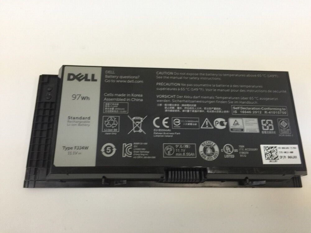 Genuine Dell Precision m4600 m6600 battery Type FJJ4W 97WH T4DTX