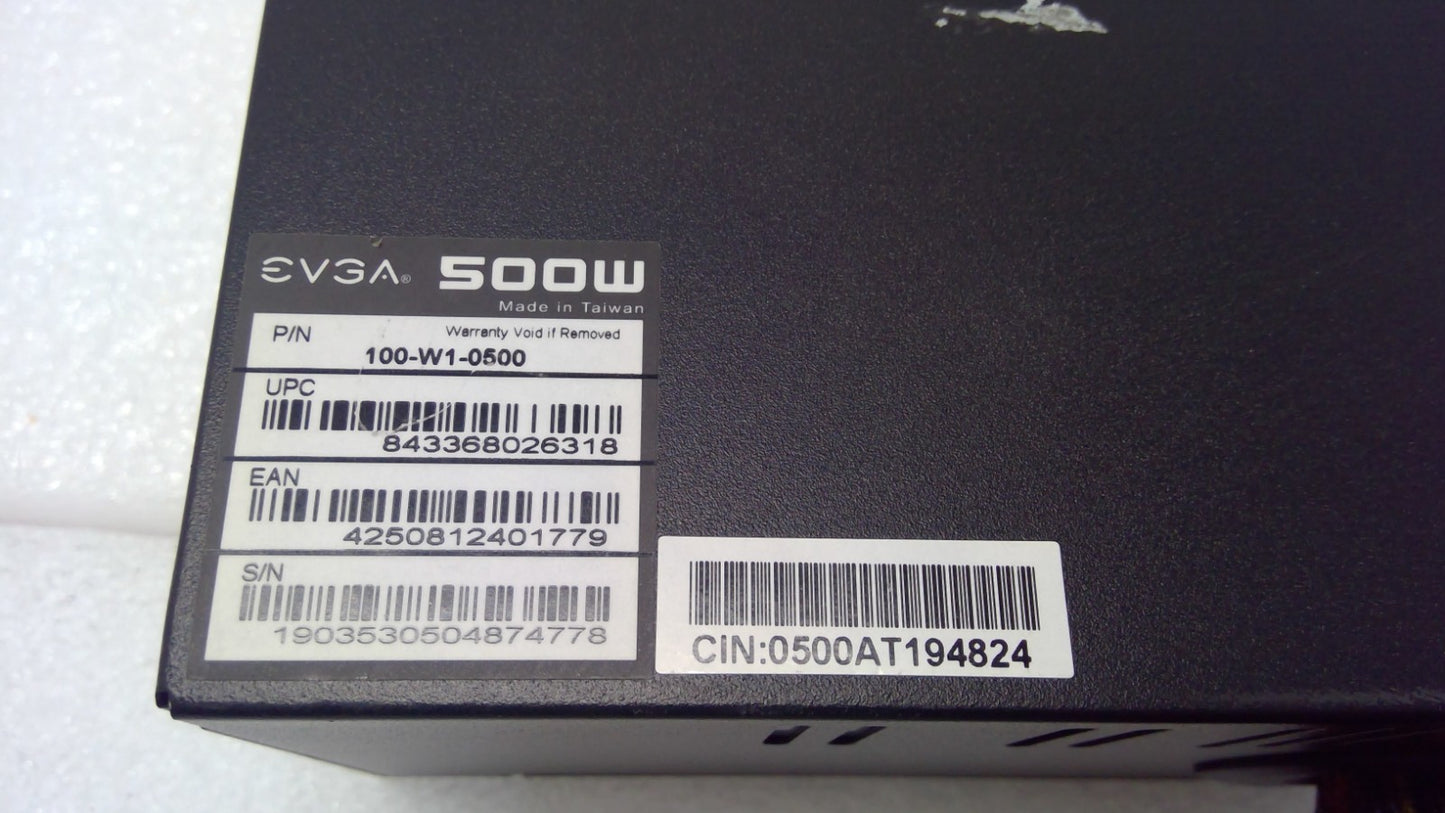 EVGA 500W 100-W1-0500 80 Plus Non Modular Power Supply