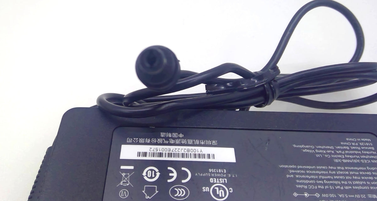 Huntkey HKA10020050-0A6 100W 20V 5A AC/DC Power Adapter Charger w/ Cord