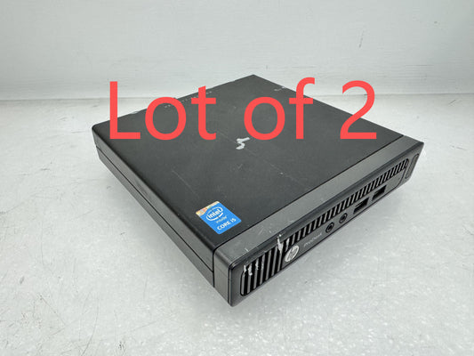 Lot of 2 HP ProDesk 400 G1 Mini i5-4590T 8G Desktop Chassis Motherboard Barebone