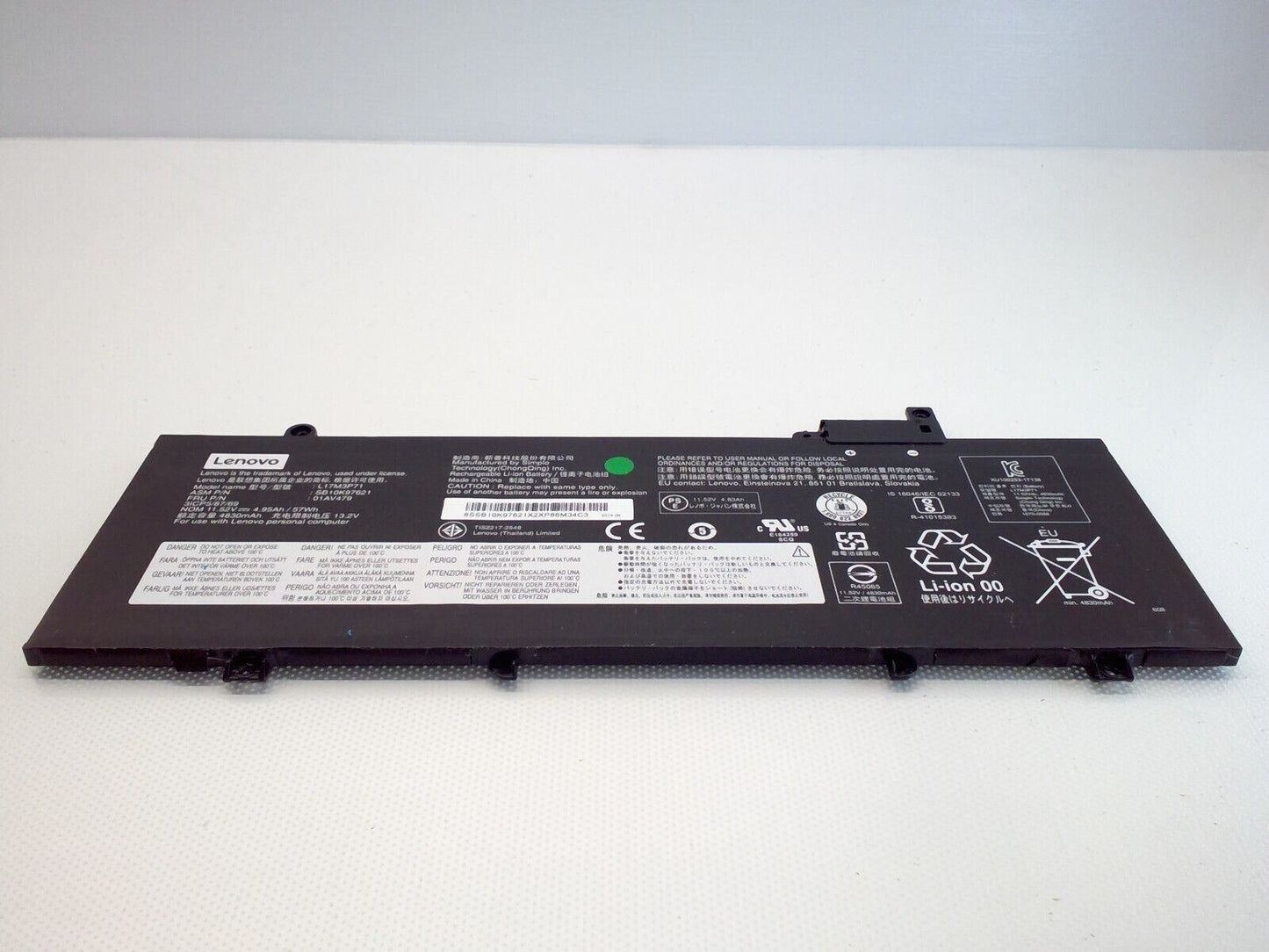 OEM 57Wh L17M3P71 L17M3P72 Battery For Lenovo ThinkPad T480S 01AV479 SB10K976212