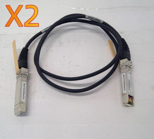 *LOT OF 2* SFP-H10GB-CU1M 1 Meter 10GbE SFP+ DAC Cable Twinax 37-0960-03