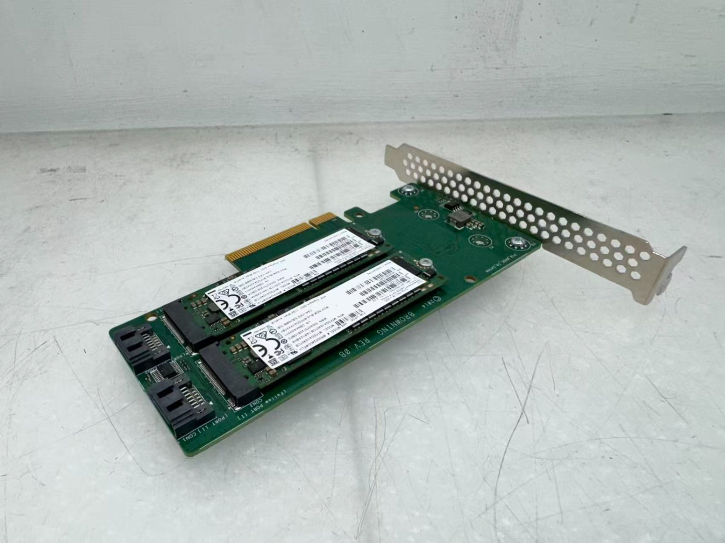 HPE SATA M.2 2x240GB Dual Drive PCIe Riser Card 759505-001 759238-001
