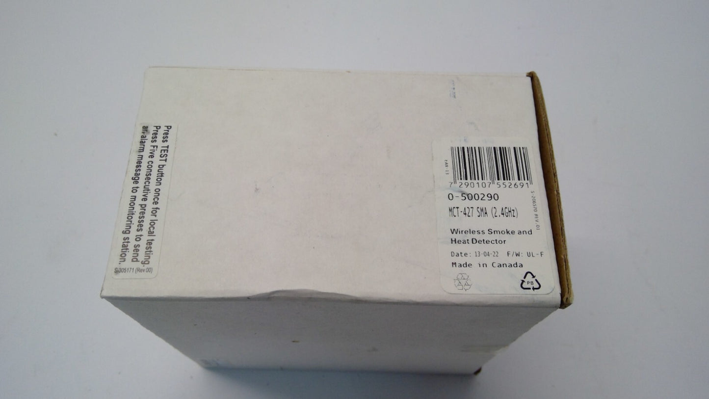 Visonic MCT-427 DSC SMA 2.4GHz Wireless Smoke and Heat Detector