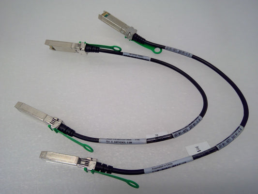 LOT OF 2 Amphenol NDCCGF-0006 SFP28 0.5M Copper Assembly 25G/50G IN/Out 30AWG