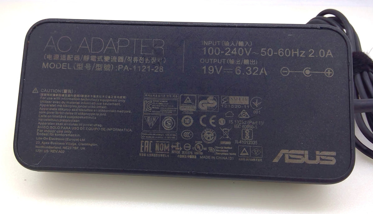 Genuine ASUS PA-1121-28 120W 19V 6.32A AC Adapter 5.5x2.5mm 11mm Short Tip