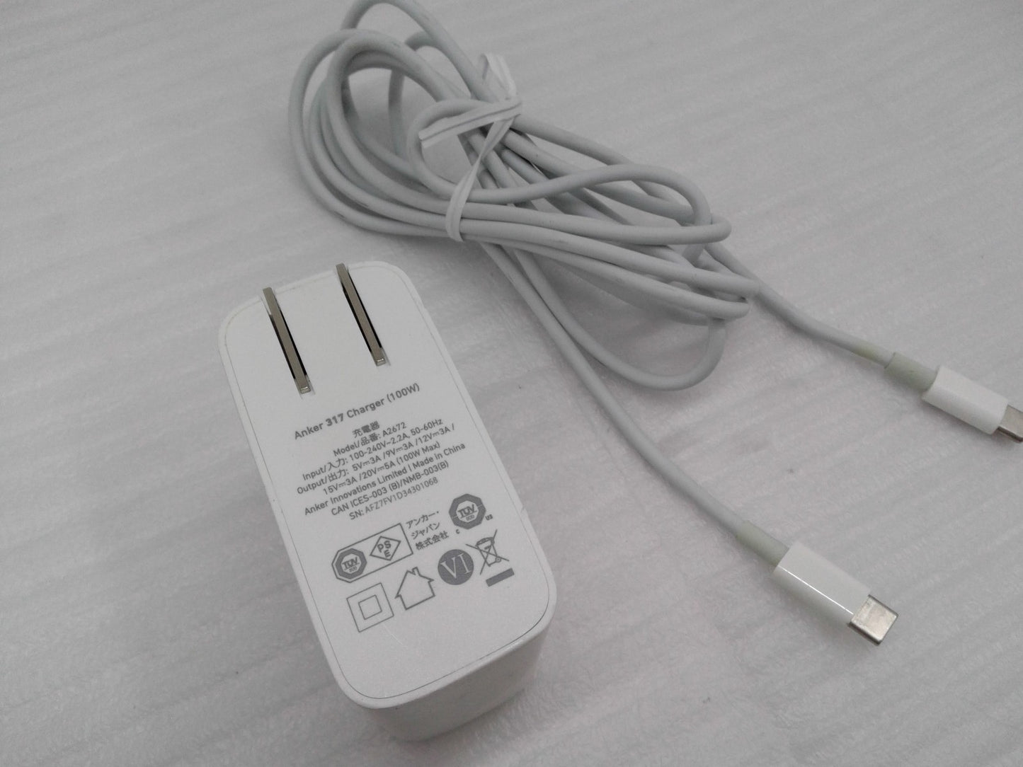 Anker Mac Book Pro Charger A2672 100W USB C Charger Compact and Foldable Fast