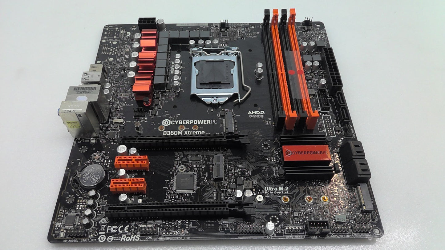 ASRock CyberpowerPC B360M Xtreme LGA1151 Intel Micro ATX Motherboard*Read*
