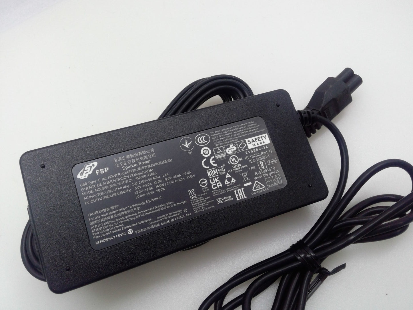 Original FSP 20V 4.5A USB C TYPE-C 90W FSP090-A1BR3 AC Adapter Power supply