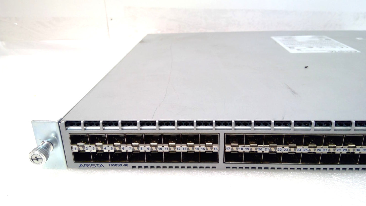 Arista 7050X DCS-7050SX-96-F 48xSFP+ 12x40GbE 4x MXP High-Performance Switch