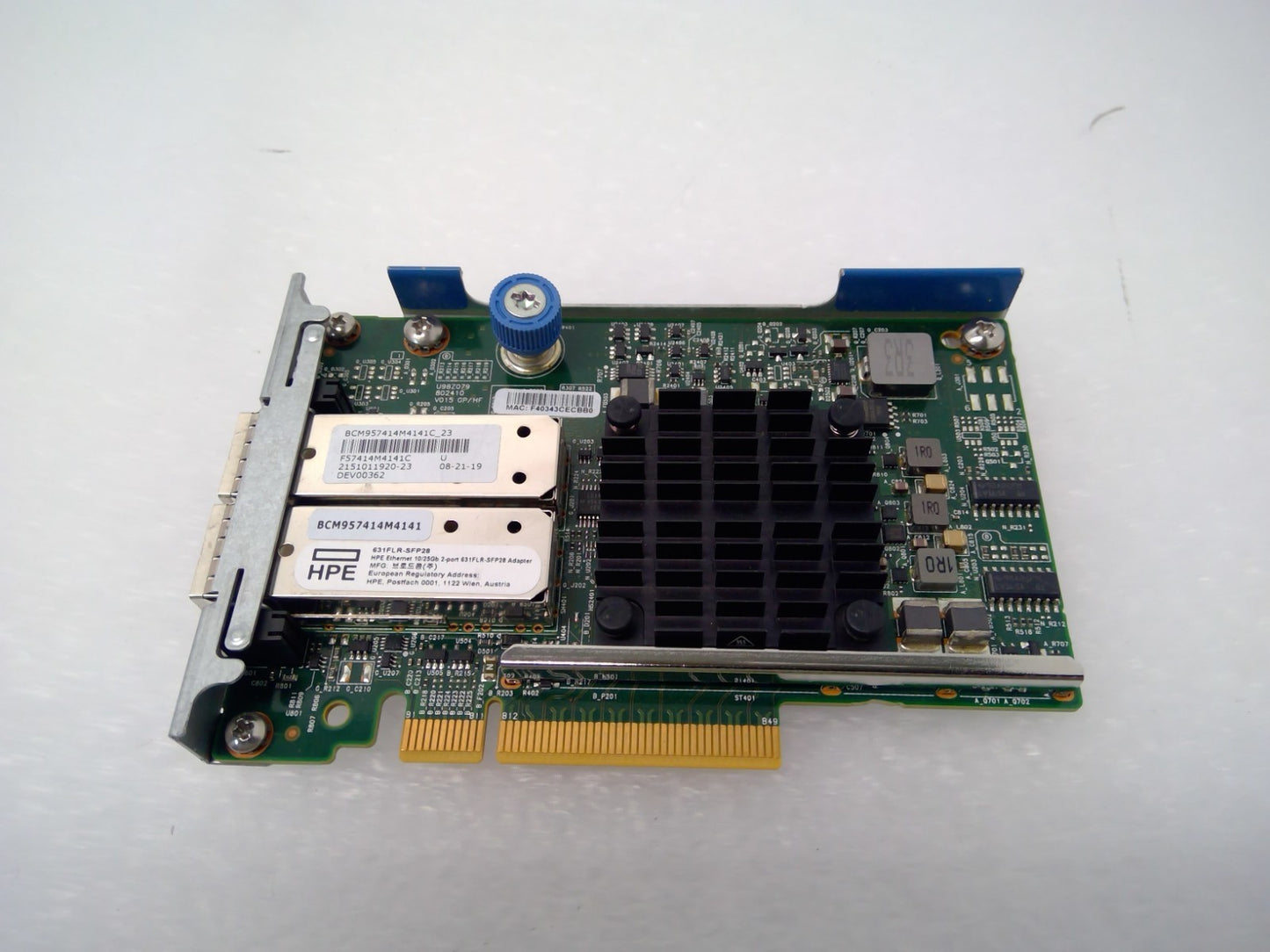 817709-B21 HPE Dual-Ports 10/25GB PCI-E 631FLR-SFP28 Ethernet Adapter 840133-001