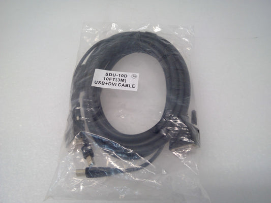Universal SDU-10D 10ft Dvi-d M/m W/ Usb A/b Dual Cabl Link 2-in-one Kvm Cable