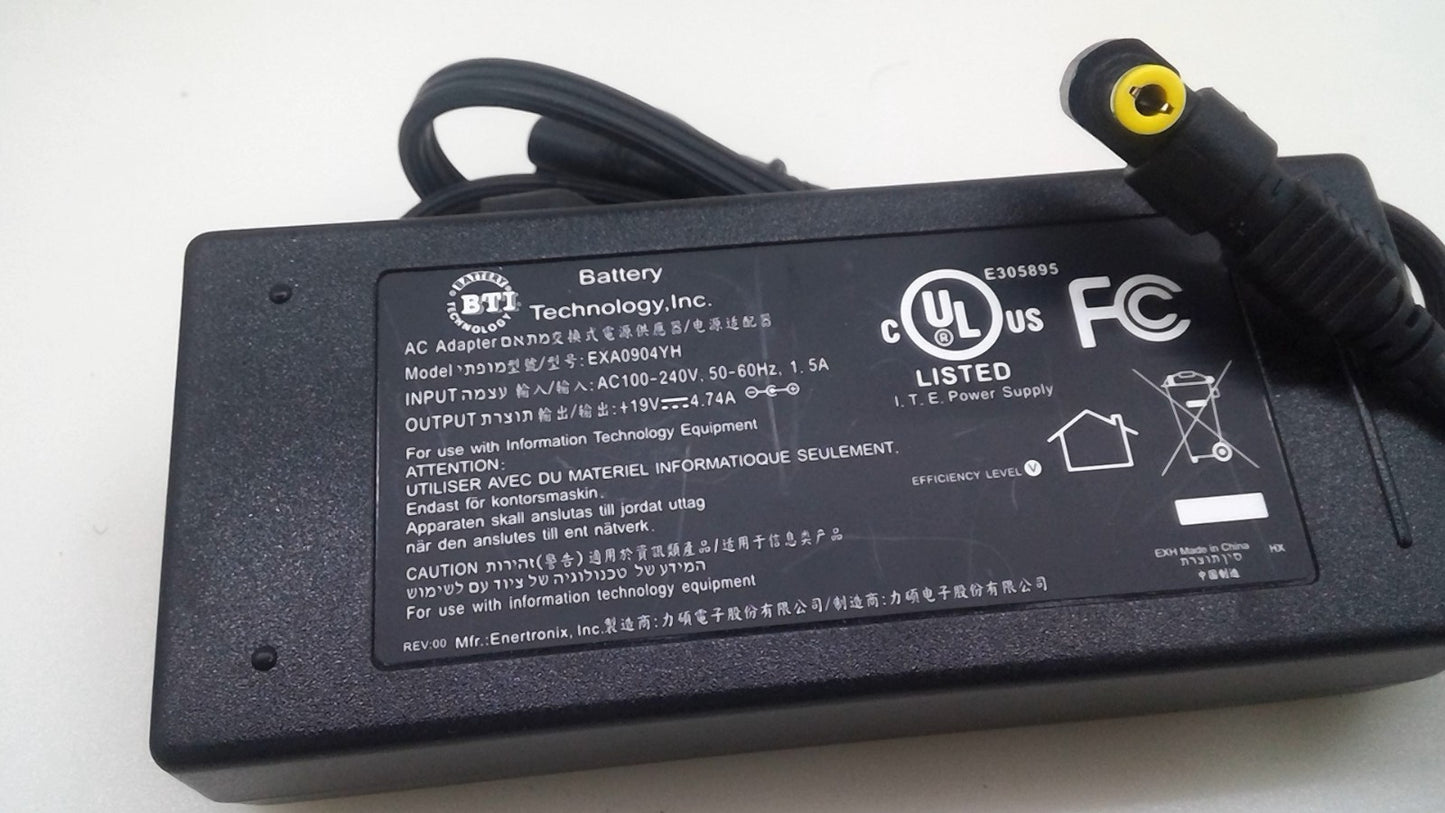 19V 4.74A 90W Power Supply Charger for Toshiba ASUS Laptop EXA0904YH 5.5mm*2.5mm