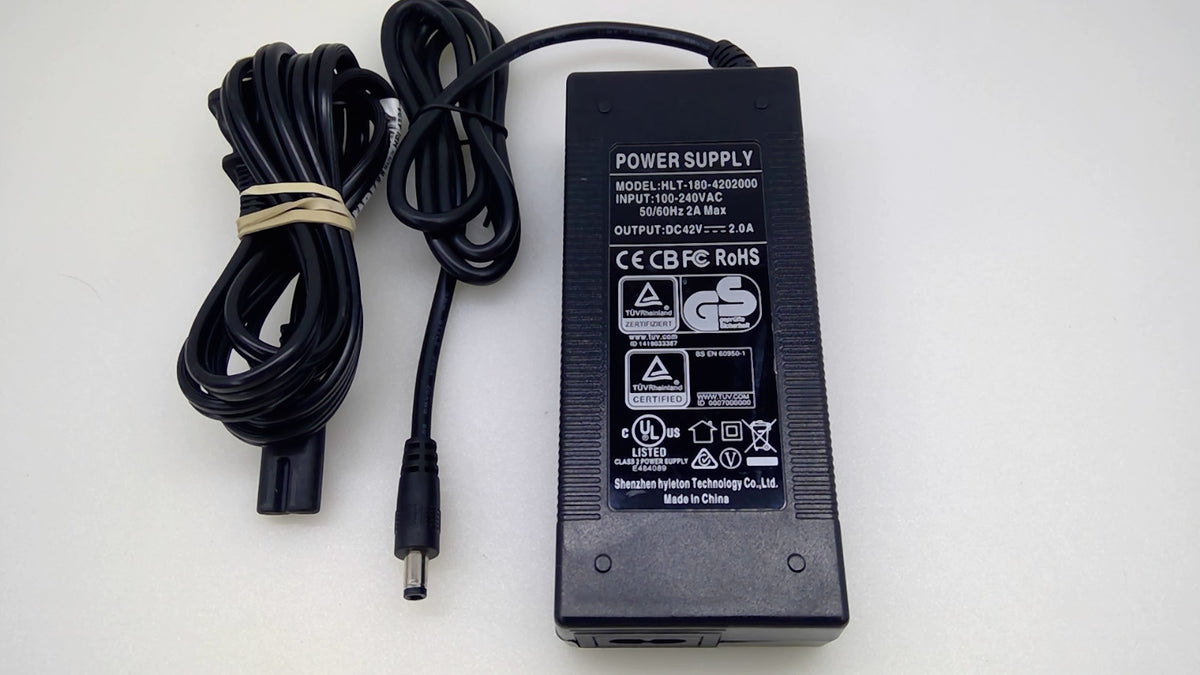 Genuine Hyleton HLT-180-4202000 42V 2A Scooter Battery Charger 5.5x2.5mm