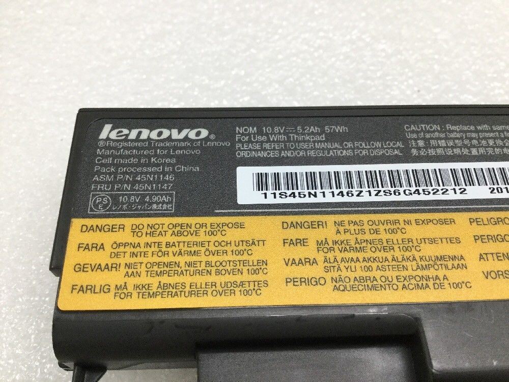 Genuine Lenovo Battery 45N1146 45N1147 for Thinkpad L440 T540P W540 L540 57+