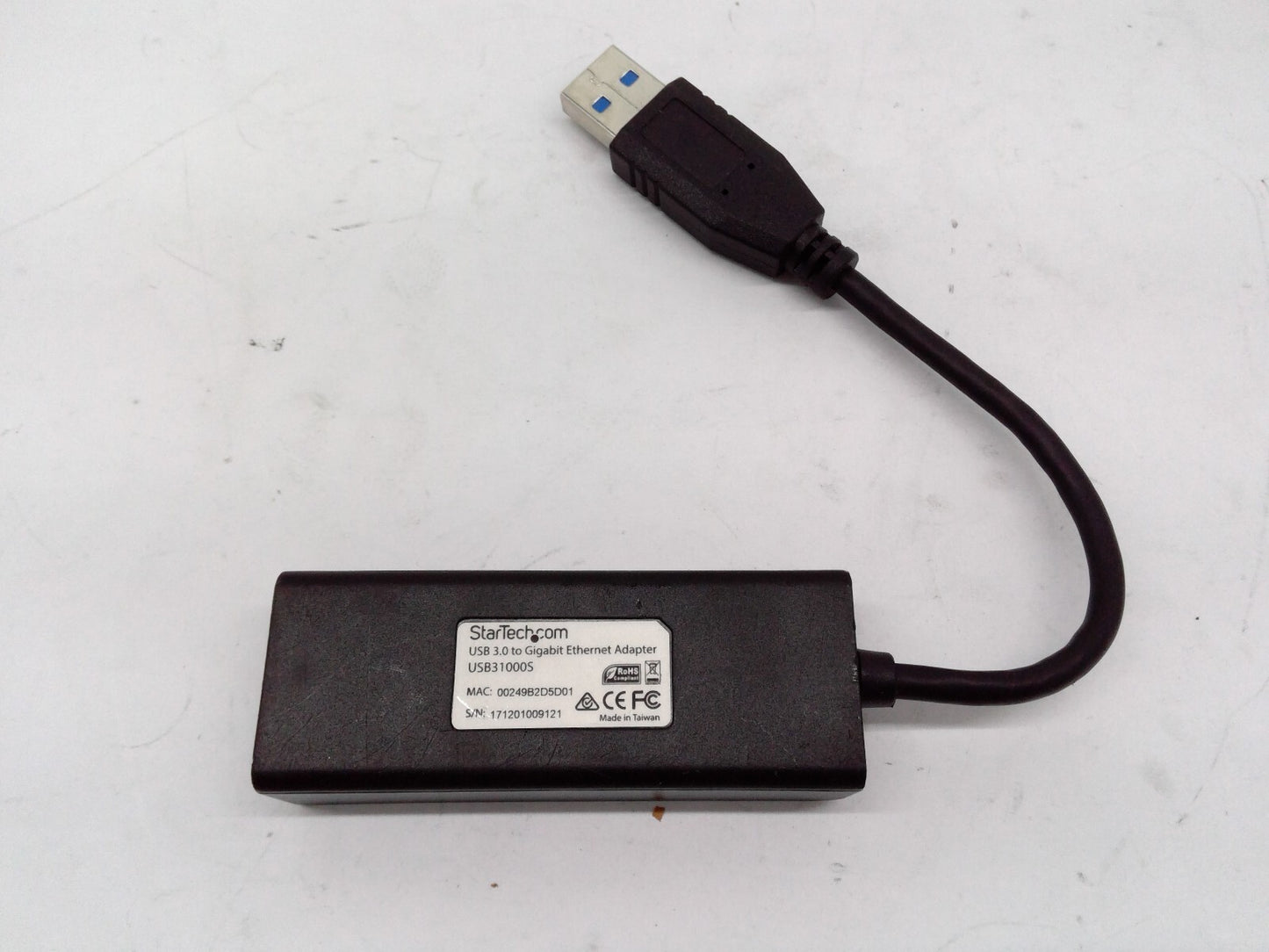 Startech USB31000S USB 3.0 (Type-A) to Gigabit Ethernet Adapter