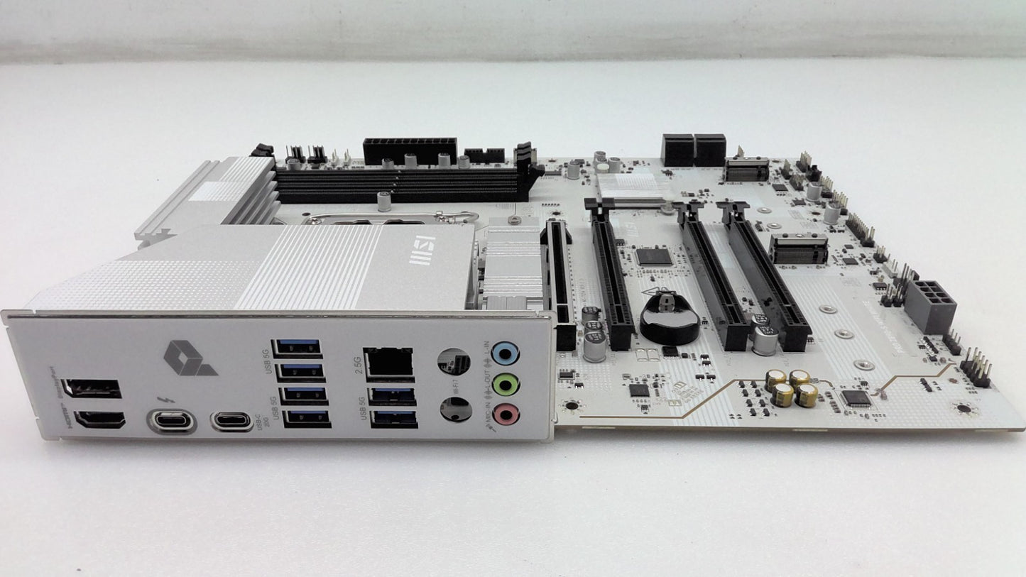 MSI PRO Z890-S WIFI WHITE ATX Motherboard  Intel LGA 1851 *Read*