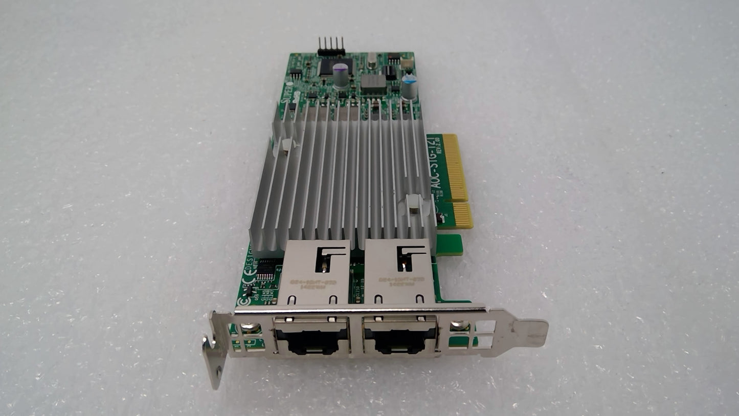 Supermicro AOC-STG-i2T REV 2.00 Dual Port 10GbE Ethernet PCI-E Adapter NIC LOW P