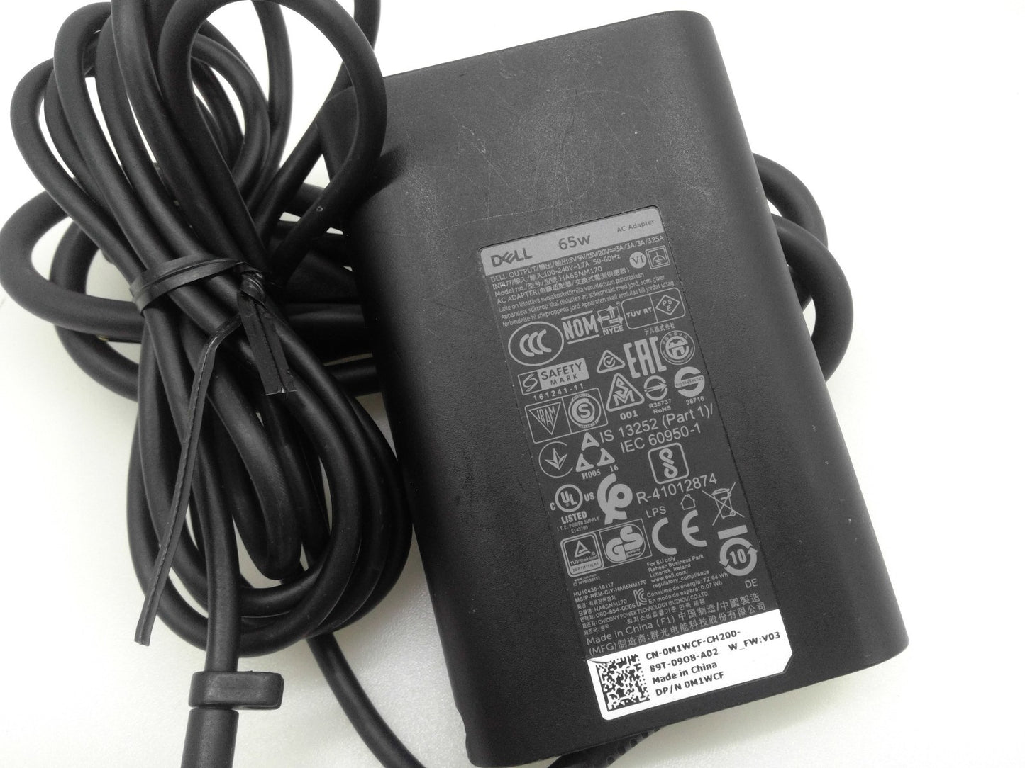 Genuine 65W USB C Type C Adapter Charger Dell 0GJJYR LA65NM170 2WDR5 2YK0F GJJYR