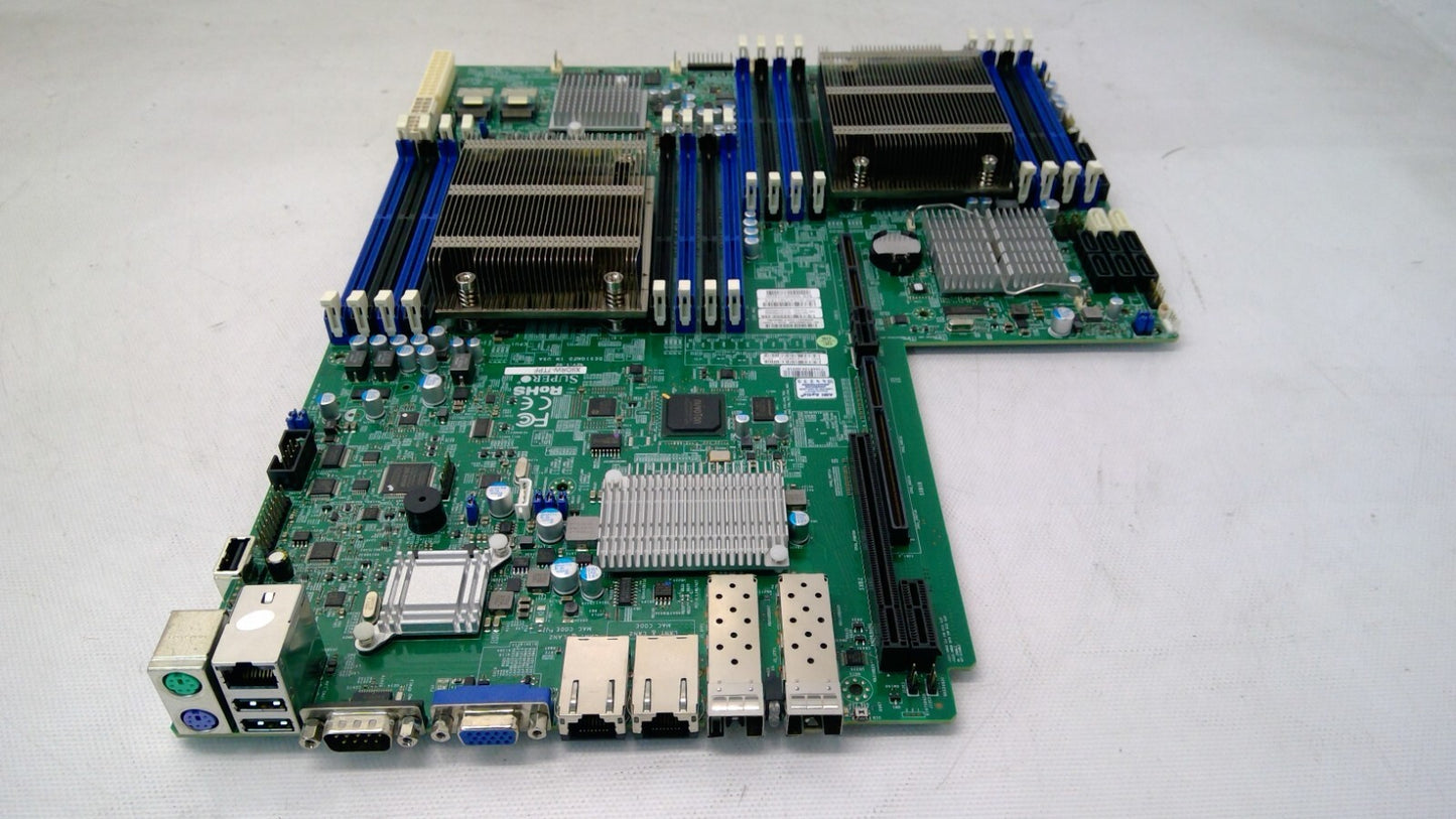 SuperMicro X9DRW-7TPF Dual Xeon LGA2011 2x E5-2650V2 CPU Server Motherboard