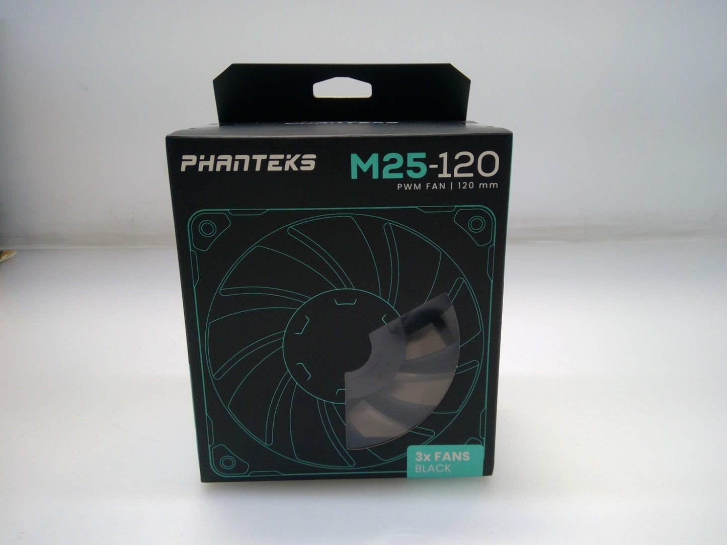 Phanteks M25-120 PWM FAN Triple Pack, 3x 120mm ARGB High Performance Black