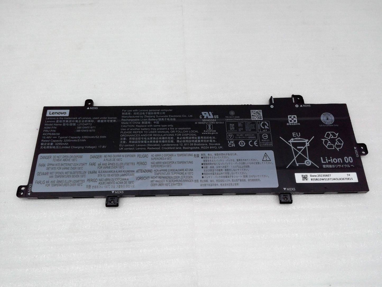 Genuine L21L4P72 L21M4P73 L21D4P72 Battery for lenovo ThinkPad P16s Gen 1