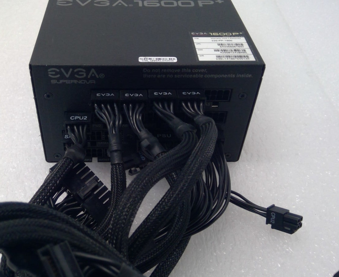 EVGA 1600 P+ Platinum Rated Fully Modular ATX PSU - 220-PP-1600