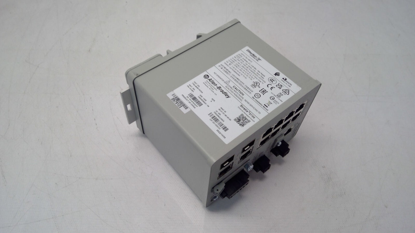 Allen-Bradley 1783-BMS10CGA  Stratix 5700 Managed Switch SFP 10X RJ45 Cisco Tech