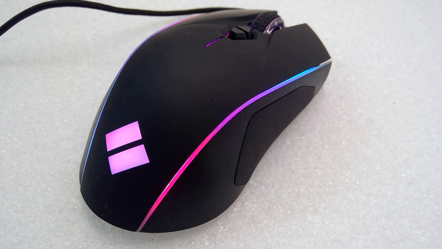 Syber Gaming M1 Optical Mouse 5V 150mA Wired USB Black CyberPowerPC Tested