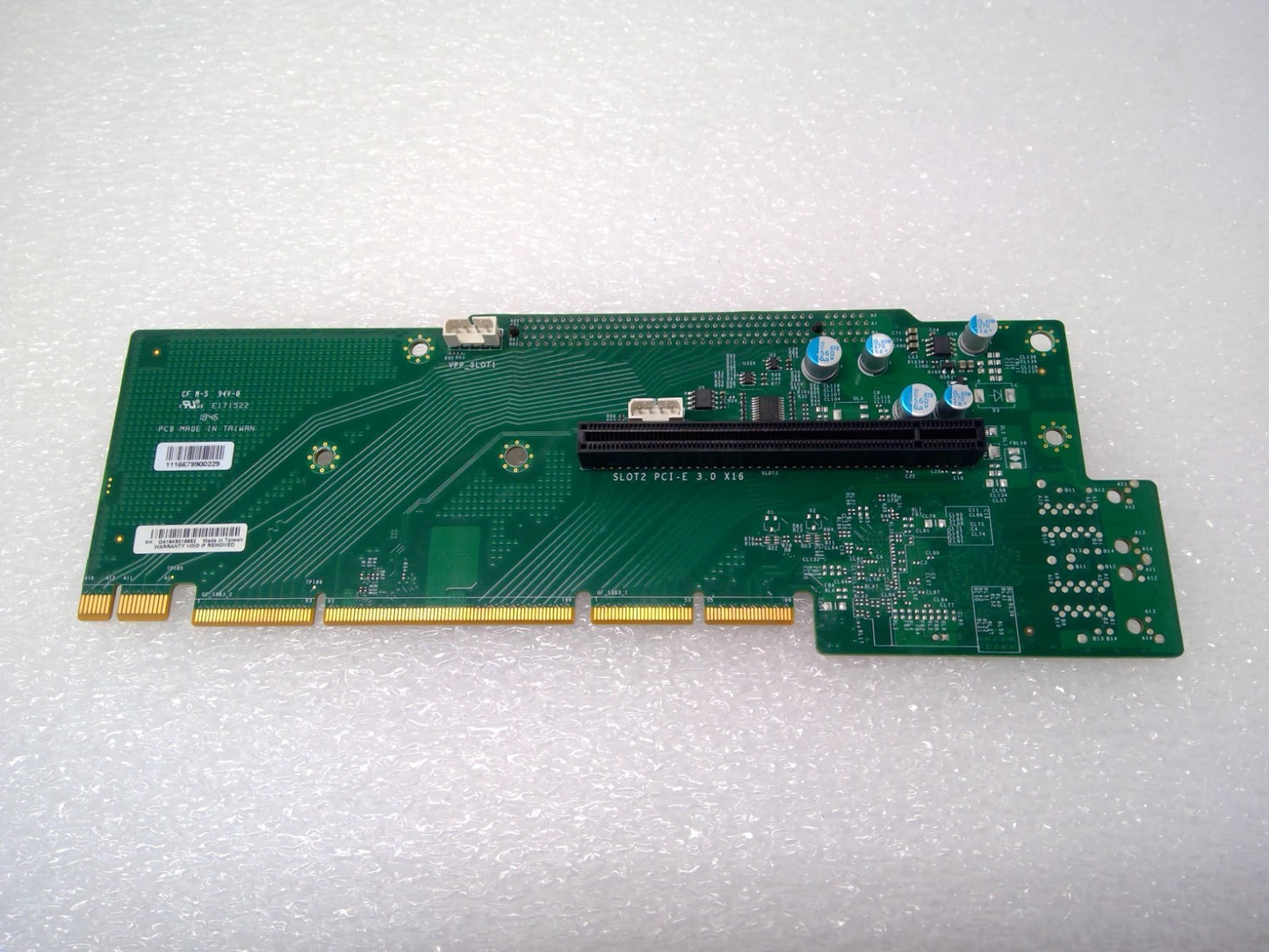 Supermicro Metal GPU Riser Cage Bracket 01-SC82968-XX00T-101 W/ AOC-2UR66 Card