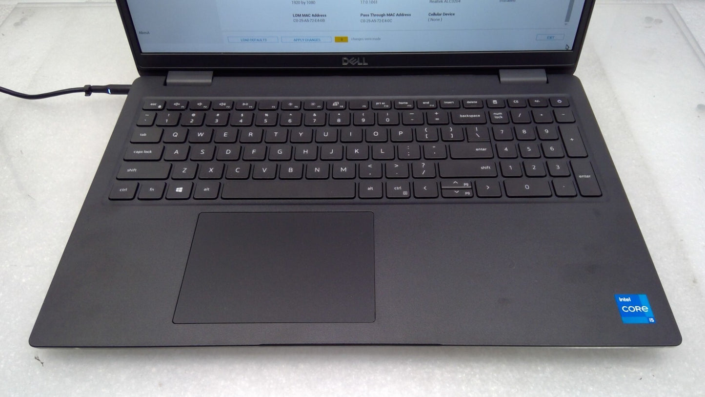 *Read* Dell Latitude 3520 15.6"LT i5-1135G7@2.4GHz 16G RAM No HDD/Battery/Cover