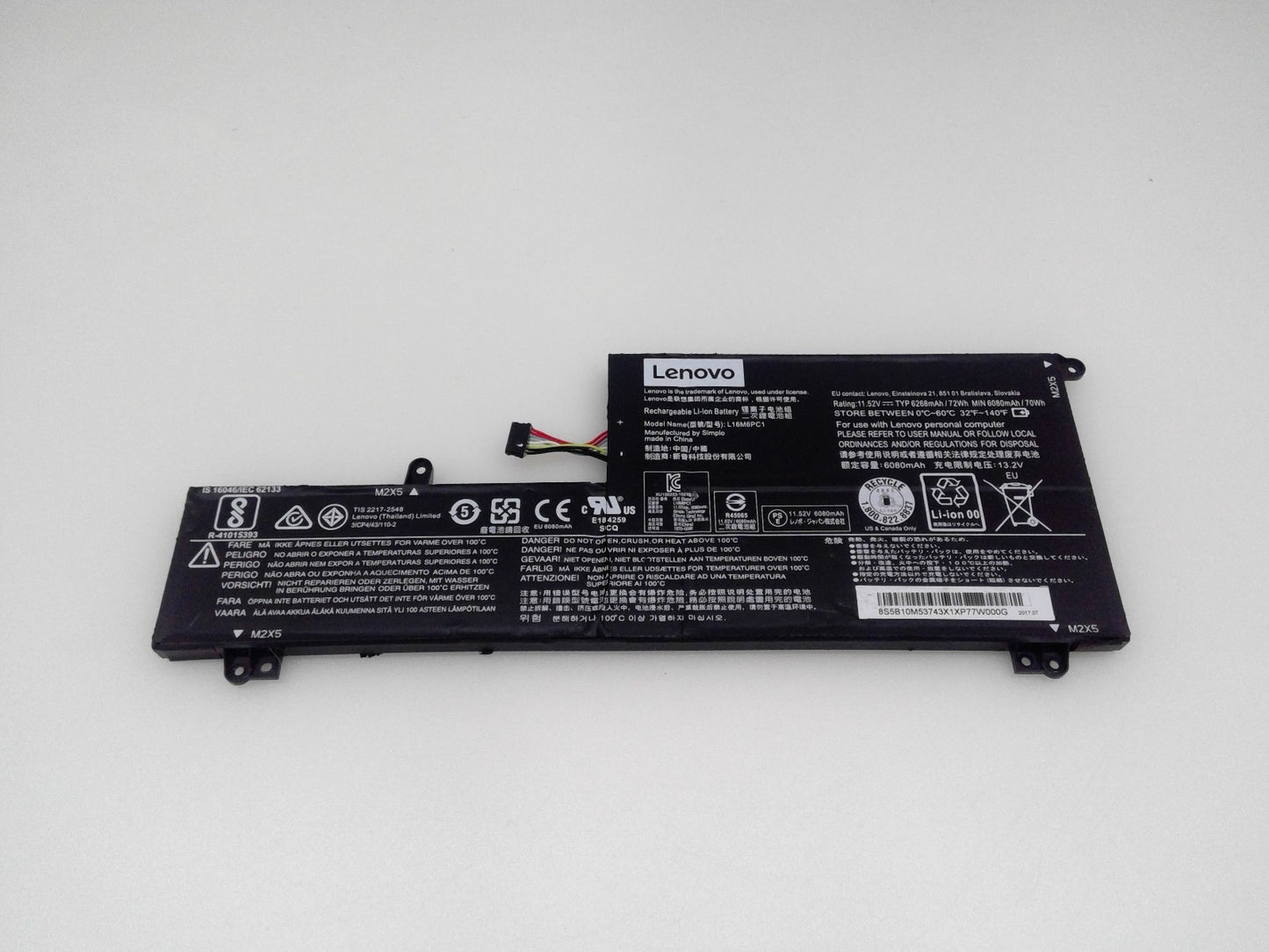 Genuine L16M6PC1 Battery For Lenovo Yoga 720-15IKB L16C6PC1 L16L6PC1 80X70092GE