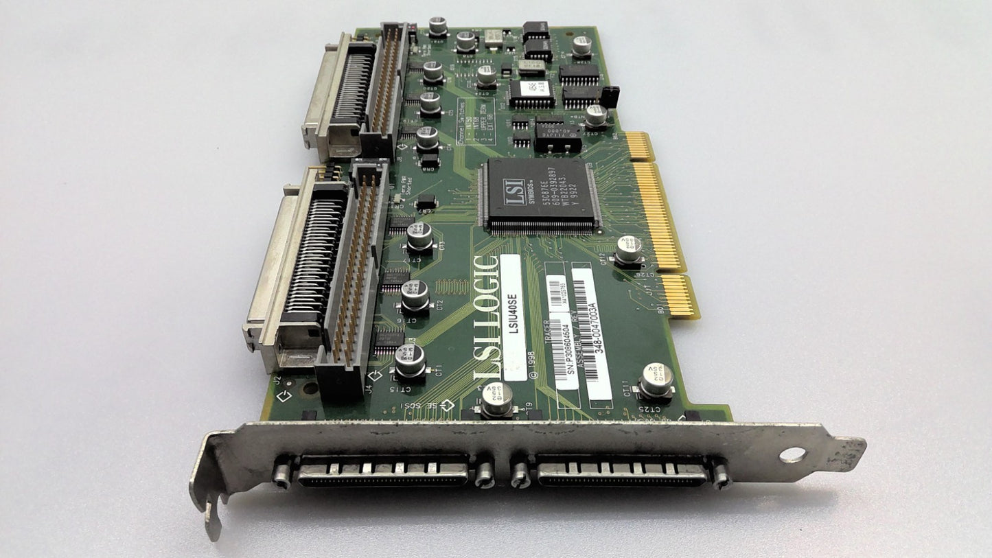 LSI Logic LSIU40SE Sun SCSI Controller Dual Channel Card 348-0047003A