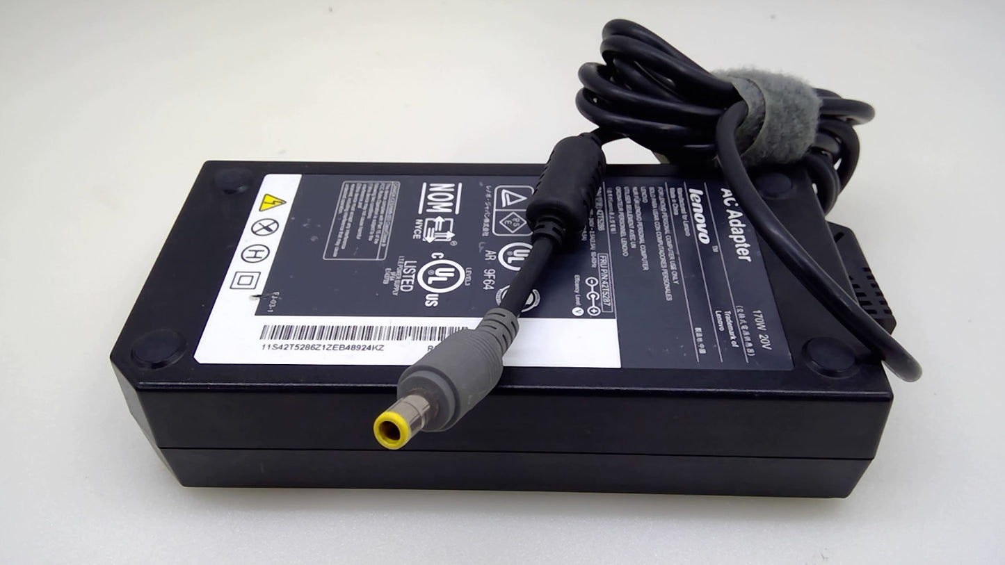 Lenovo 170W AC Adapter Power Charger for ThinkPad T520 4242 4243 42T5286 42T5287