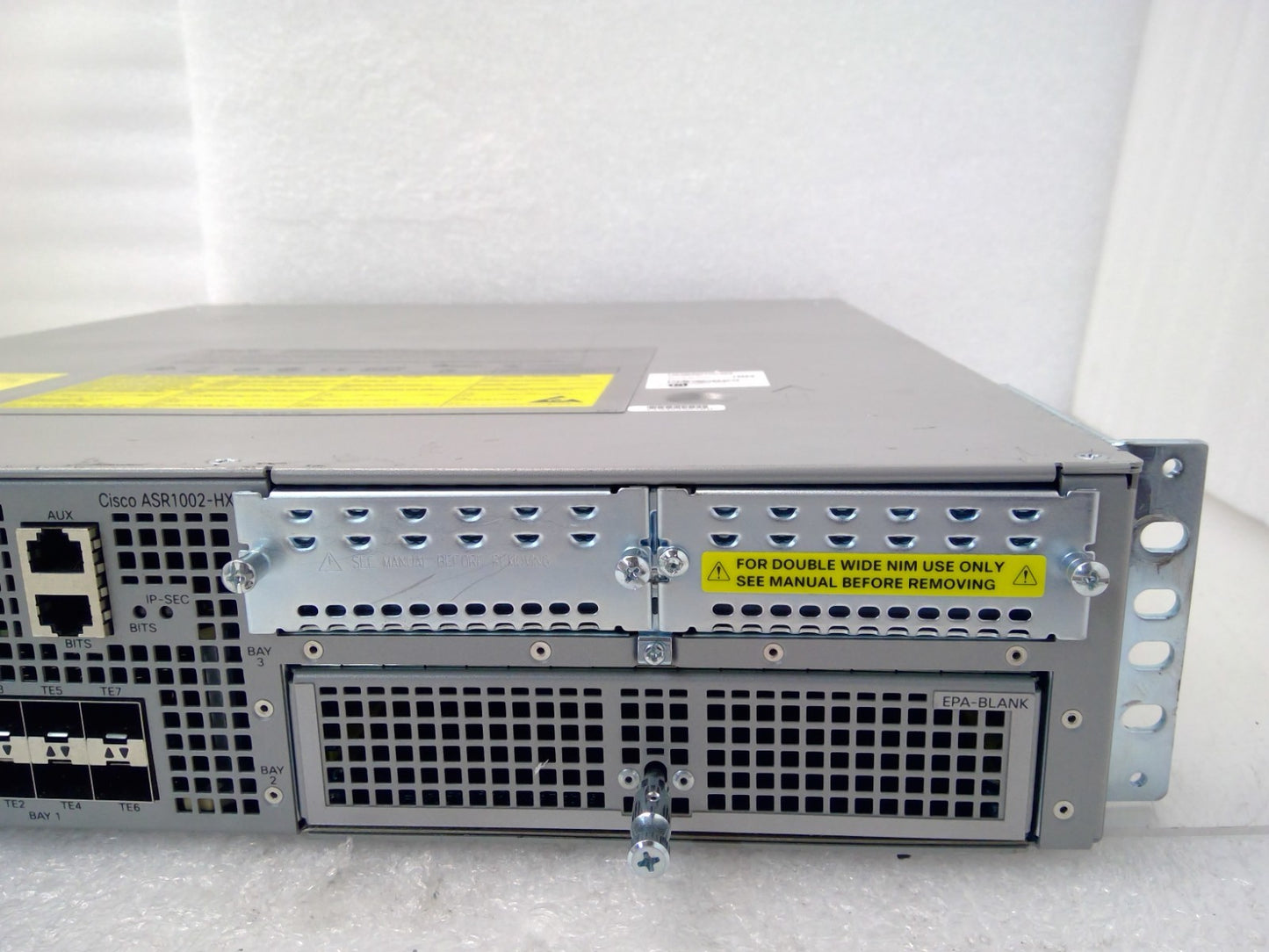 Cisco ASR1002-HX Aggregation Services Router Dual ASR1000-AC-750W 8X10GE 8X1GE