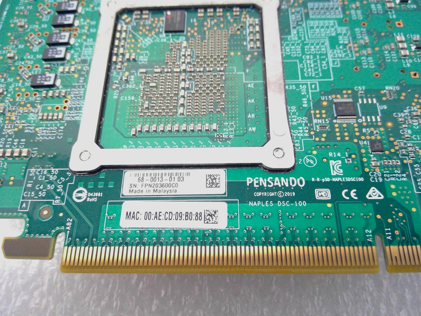 Pensando DSC-100 2x RJ-45 2x QSFP 100GB DSP Network Adapter 68-0013-01 03