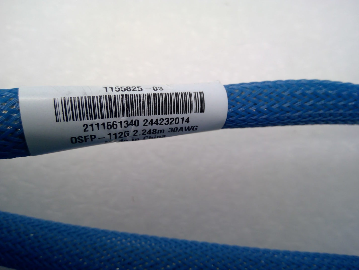 Molex 211661340 800G OSFP-112G PAM4 2.248M 30AWG Blue DAC 1155825-03