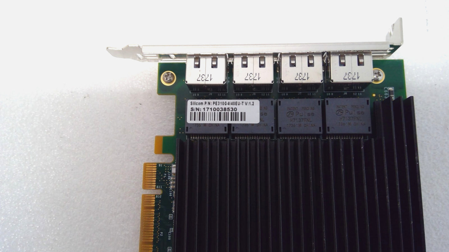 Silicom Lenovo 4Port 10Gb Ethernet RJ45 Network Card PE310G4I40EU-T 01KM586 X540
