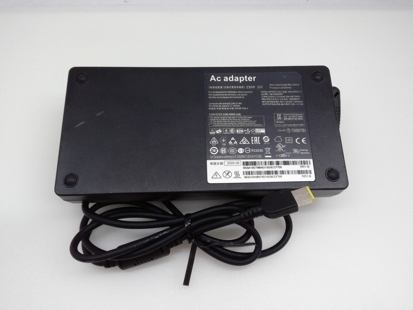 230W 11.5A AC Adapter For Lenovo Legion 5 Y920 910 900 740 730 ADL230NDC3A
