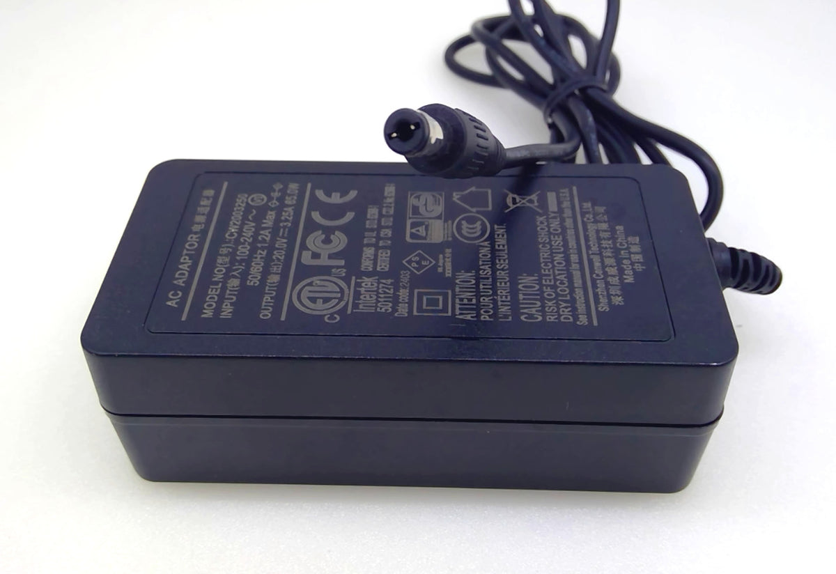 CW2003250 20V 3.25A 65W AC/DC Power Adapter Charger DC Barrel Plug