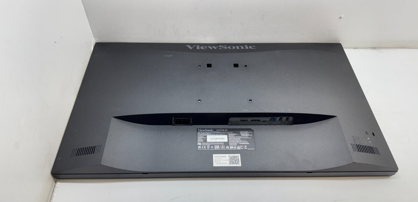 ViewSonic VP2756-2K 27 Inch IPS 1440p Ergonomic Monitor - No Stand