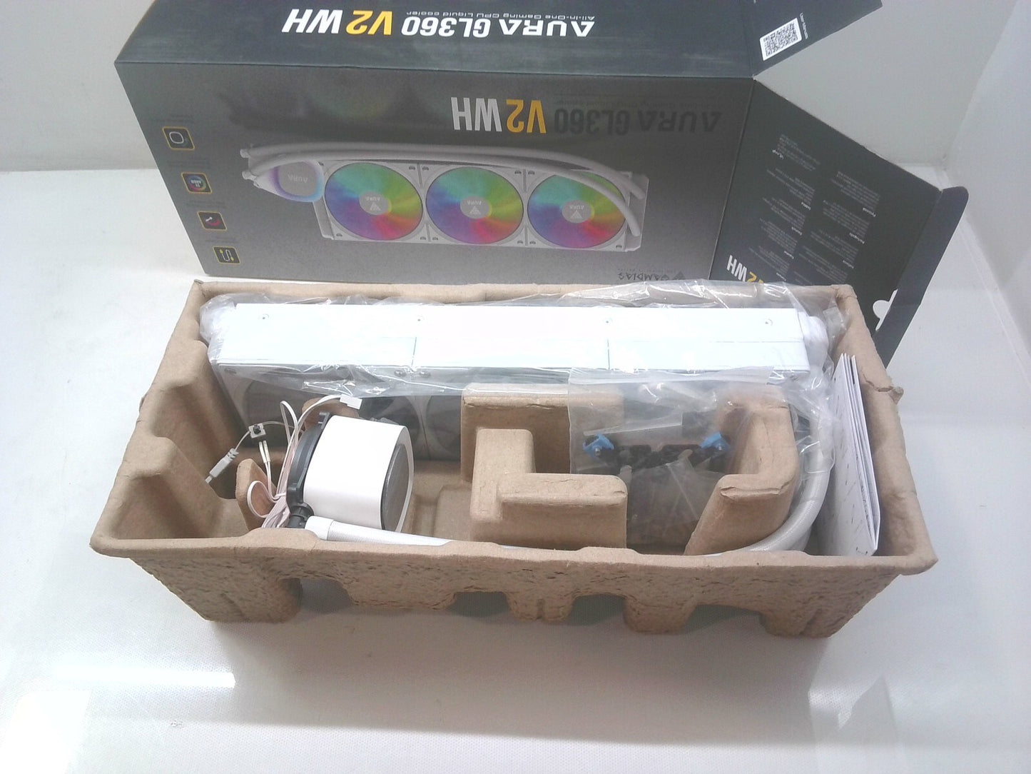 GAMDIAS AURA GLV2 360mm ARGB AIO CPU Support LGA 1700 / AM5 Liquid Coooler