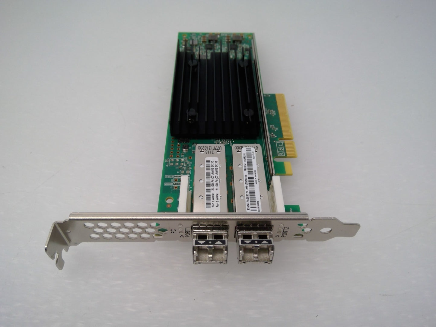 Lenovo IBM 01KR591 QLogic QLE2772 32Gb Dual Port FC HBA w/ 2x SFPs High Bracket