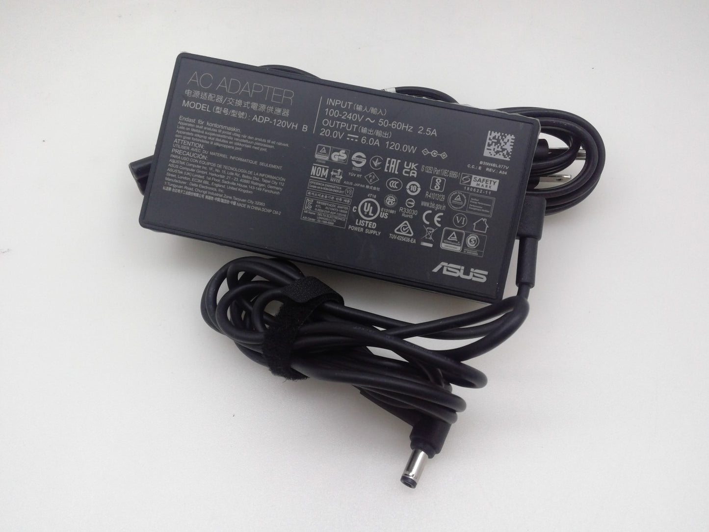Genuine 20V 6A 120W ADP-120VH B 5.5*2.5mm For ASUS Laptop Slim AC Adapter