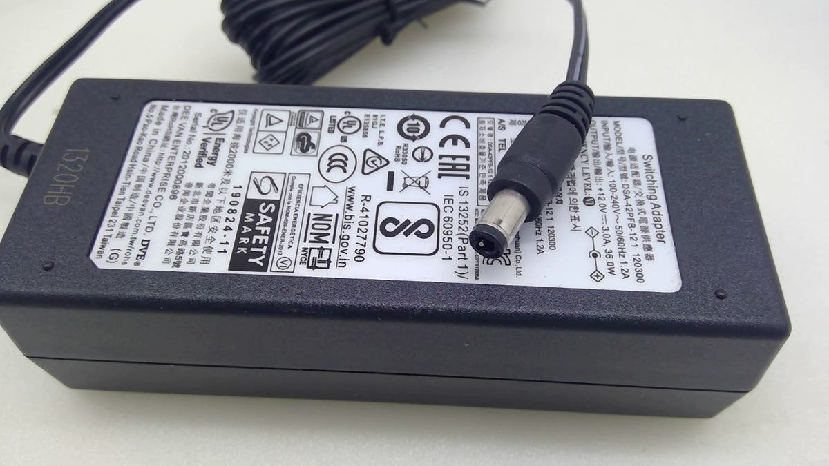 Keysight DSA-42PFB-12 1 120300 12V 3A 36W AC/DC Switching Power Adapter