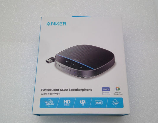Open Box ANKER A3305 POWERCONF S500 SPEAKERPHONE USB-C CONFERENCE SPEAKER